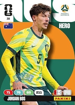 Jordan Bos Australia Panini FIFA World Cup 2026 Adrenalyn XL #38